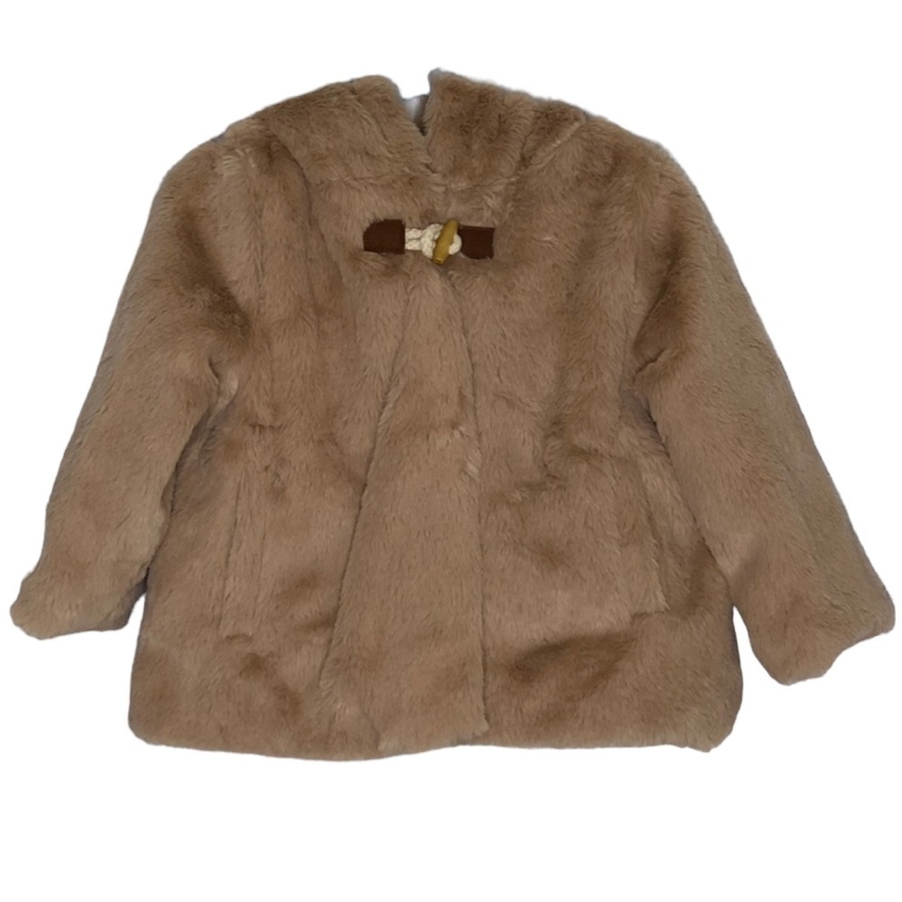 Jessica Simpson girls faux fur jacket, NWT 18m